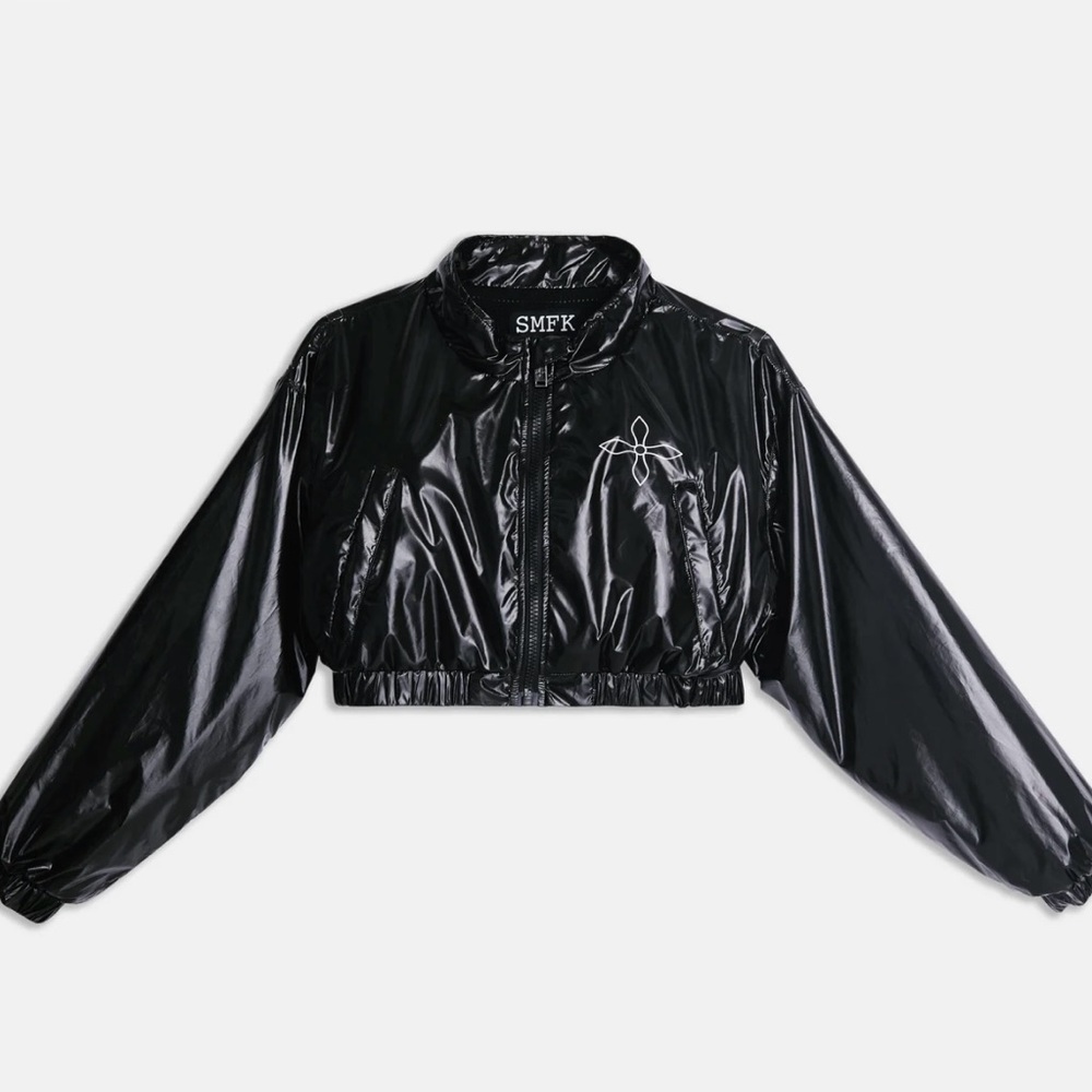 SMFK PVC Crop Jacket